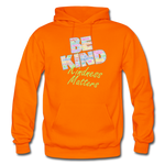 Be Kind (WordCloud) Gildan Heavy Blend Adult Hoodie - orange