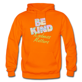 Be Kind (WordCloud) Gildan Heavy Blend Adult Hoodie - orange