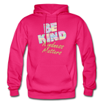Be Kind (WordCloud) Gildan Heavy Blend Adult Hoodie - fuchsia