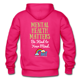 Be Kind (WordCloud) Gildan Heavy Blend Adult Hoodie - fuchsia