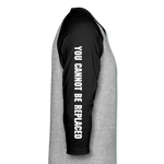 WordCloud / SCF Logo - Raglan Baseball Shirt - heather gray/black