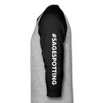 WordCloud / SCF Logo - Raglan Baseball Shirt - heather gray/black