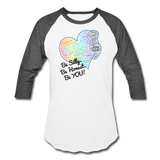 WordCloud / SCF Logo - Raglan Baseball Shirt - white/charcoal