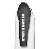 WordCloud / SCF Logo - Raglan Baseball Shirt - white/charcoal