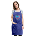 Adjustable Apron - royal blue