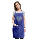 Adjustable Apron - royal blue