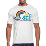 Men’s Moisture Wicking Performance T-Shirt (Classic SCF Logo) - white