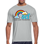 Men’s Moisture Wicking Performance T-Shirt (Classic SCF Logo) - silver