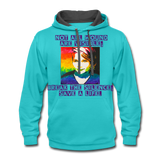 Unisex Contrast Hoodie - Sage Art Collection by Tin Crow Art