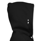 Unisex Zip Hoodie - Words Matter/SCF Classic Logo - black