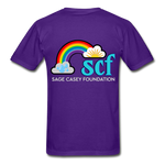 Unisex T-Shirt - Pocket WordCloud/Classic SCF Logo - purple