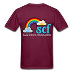 Unisex T-Shirt - Pocket WordCloud/Classic SCF Logo - burgundy