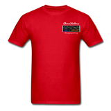 Unisex T-Shirt - Pocket WordCloud/Classic SCF Logo - red