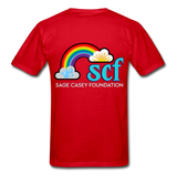 Unisex T-Shirt - Pocket WordCloud/Classic SCF Logo - red