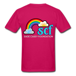 Unisex T-Shirt - Pocket WordCloud/Classic SCF Logo - fuchsia