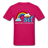 Unisex T-Shirt - Pocket WordCloud/Classic SCF Logo - fuchsia