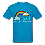 Unisex T-Shirt - Pocket WordCloud/Classic SCF Logo - turquoise