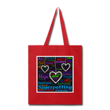 Three Hearts SCF Tote Bag - red