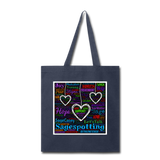 Three Hearts SCF Tote Bag - navy