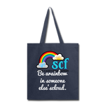 Three Hearts SCF Tote Bag - navy