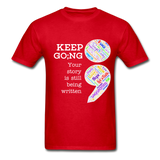 Unisex T-Shirt - Keep Going/WordCloud - red