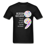 Unisex T-Shirt - Keep Going/WordCloud - black