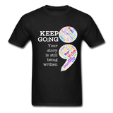 Unisex T-Shirt - Keep Going/WordCloud - black