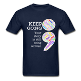 Unisex T-Shirt - Keep Going/WordCloud - navy