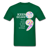 Unisex T-Shirt - Keep Going/WordCloud - bottlegreen