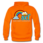 Unisex Hoodie - Classic Logo Front - orange