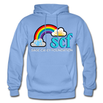 Unisex Hoodie - Classic Logo Front - carolina blue