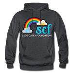Unisex Hoodie - Classic Logo Front - charcoal gray