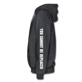 Unisex Hoodie - Classic Logo Front - charcoal gray