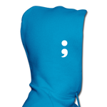 Unisex Hoodie - Classic Logo Front - turquoise