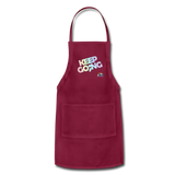 Apron - Keep Going - burgundy