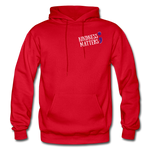 Unisex Pullover Hoodie - SCF Classic Logo / Kindness Matters - red