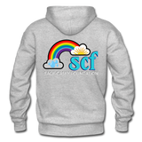 Unisex Pullover Hoodie - SCF Classic Logo / Kindness Matters - heather gray