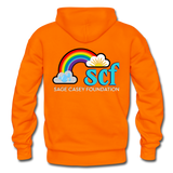Unisex Pullover Hoodie - SCF Classic Logo / Kindness Matters - orange