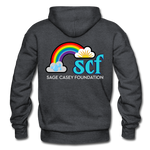 Unisex Pullover Hoodie - SCF Classic Logo / Kindness Matters - charcoal gray