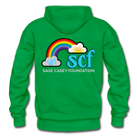 Unisex Pullover Hoodie - SCF Classic Logo / Kindness Matters - kelly green