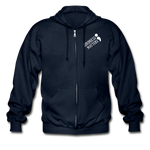 Unisex Zip Hoodie - Classic Logo - navy
