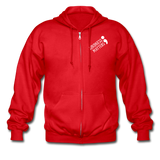 Unisex Zip Hoodie - Classic Logo - red