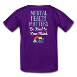 Kids' T-Shirt - Be Kind WordCloud - purple