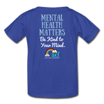 Kids' T-Shirt - Be Kind WordCloud - royal blue