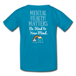 Kids' T-Shirt - Be Kind WordCloud - turquoise