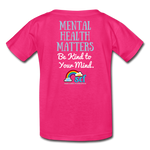 Kids' T-Shirt - Be Kind WordCloud - fuchsia