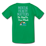 Kids' T-Shirt - Be Kind WordCloud - kelly green