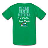 Kids' T-Shirt - Be Kind WordCloud - kelly green