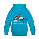 Kids' Pullover Hoodie - SCF Classic Logo - turquoise