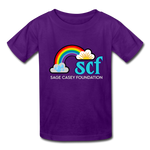 Kids' T-Shirt - Classic SCF Front Logo - purple